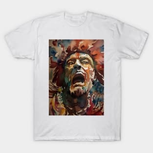 watercolour man's 'scream' T-Shirt